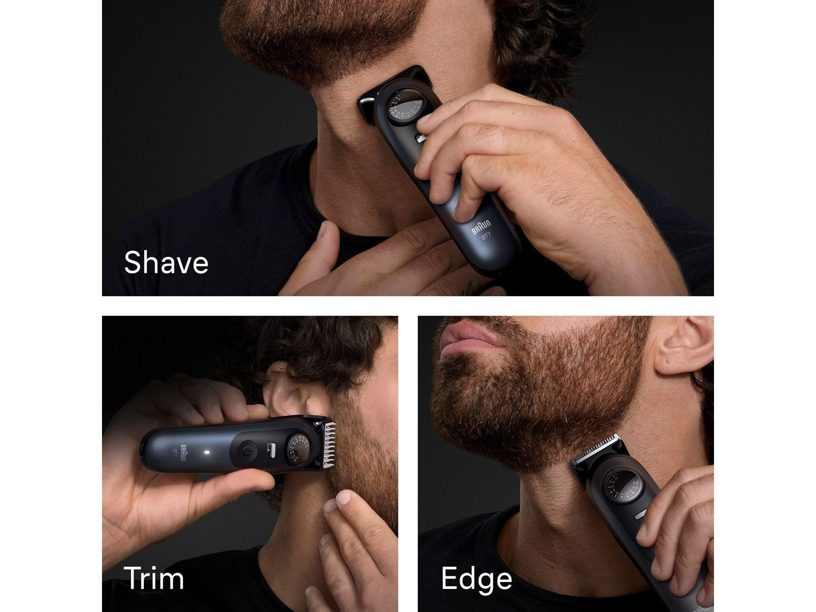 Braun Barttrimmer Styler BT 7520 - Black / Deep Blue Braun Barttrimmer Styler BT 7520 - Black / Deep Blue